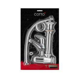 COTTO-CT162C36SET-GB-HM-ชุดก๊อกน้ำอ่างล้างหน้าพร้อมอุปกรณ์-รุ่น-SINGLE-FAUCET